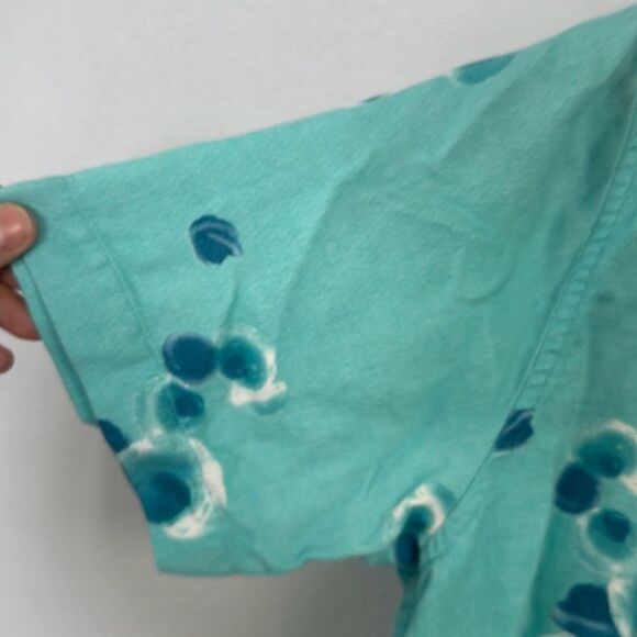 Quiksilver Water Man Collection Mens Blue Short-Sleeve Button-Down Shirt Large - Picture 3 of 9